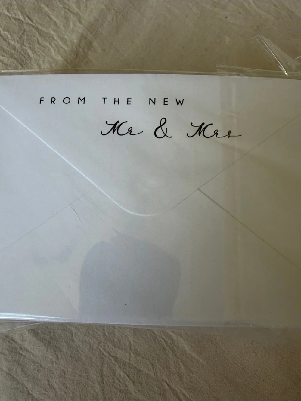 White 'Thank You' Cards & Favor Boxes Set - Script Design